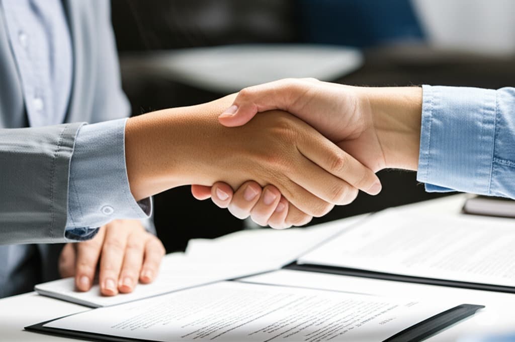 Illustration representing trust and insurance support